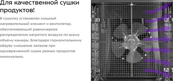 Изображение товара Сушильный шкаф для овощей и фруктов Kitfort КТ-1998