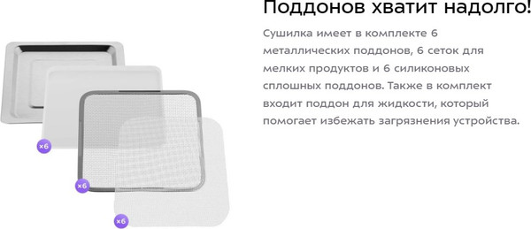 Изображение товара Сушильный шкаф для овощей и фруктов Kitfort КТ-4902