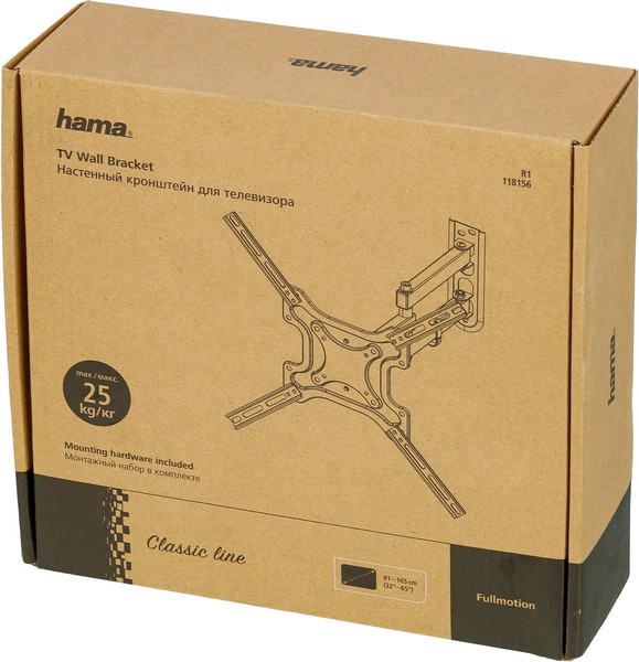 Изображение товара Кронштейн для телевизора Hama R1 118156 (черный)
