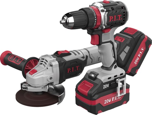 Изображение товара Набор электроинструмента P.I.T PWS20H-125B + PSB20H-10C / P0001-02