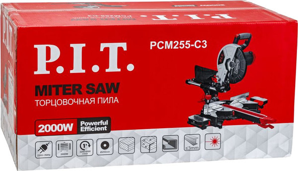 Изображение товара Торцовочная пила P.I.T PCM255-C3