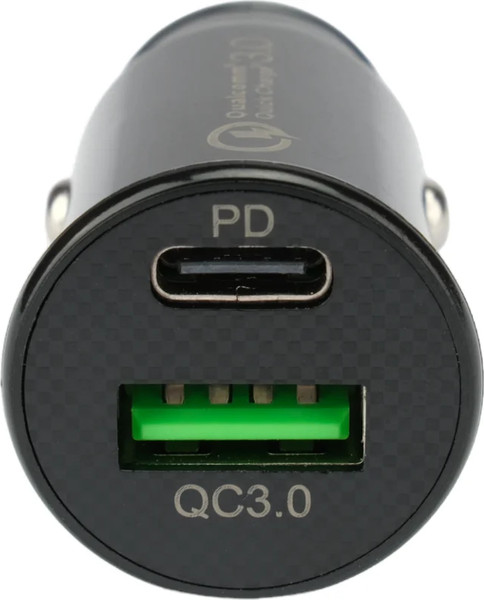 Изображение товара Адаптер питания автомобильный Cablexpert MP3A-UC-CAR23 (черный)