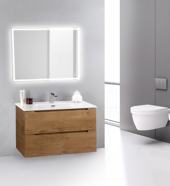 Изображение товара Тумба с умывальником BelBagno ETNA39-800/390-2C-SO-RN-P + BB800/390ETL