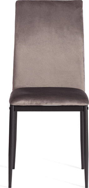 Изображение товара Стул Tetchair Capri металл/флок (темно-серый/черный)