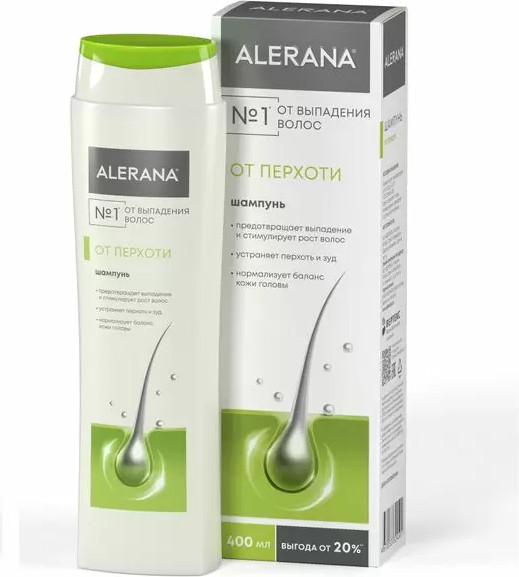 Изображение товара Шампунь для волос Alerana Против перхоти (400мл)