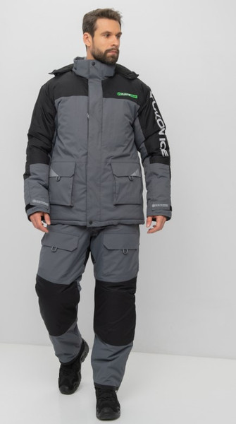 Изображение товара Костюм для охоты и рыбалки Huntsman Yukon Ice-45°C (р.60-62/170-176, серый/черный)