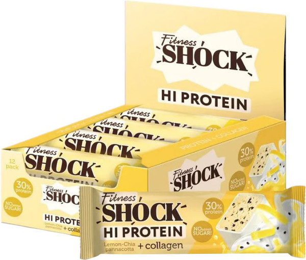 Изображение товара Набор протеиновых батончиков FitnesShock Лимон-чиа (12x40г)