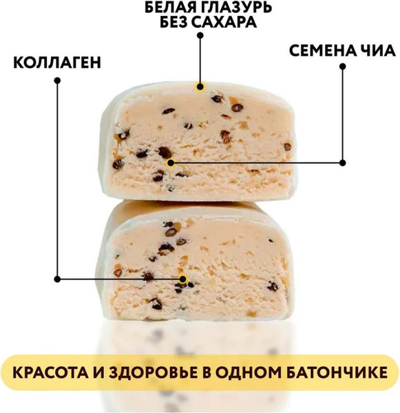 Изображение товара Набор протеиновых батончиков FitnesShock Лимон-чиа (12x40г)