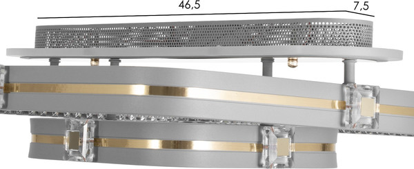 Изображение товара Потолочный светильник BayerLux Люминара 9644096 (серый/золото)