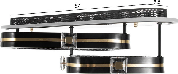 Изображение товара Потолочный светильник BayerLux Круз 9644095 (черный/золото)