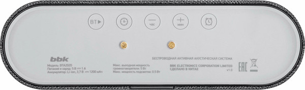 Изображение товара Портативная колонка BBK BTA2020 (черный)