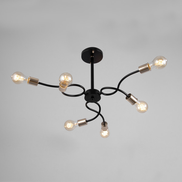 Изображение товара Люстра BayerLux Рипли 9920219 (черный/золото)