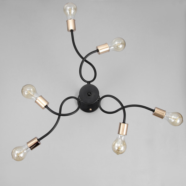 Изображение товара Люстра BayerLux Рипли 9920219 (черный/золото)