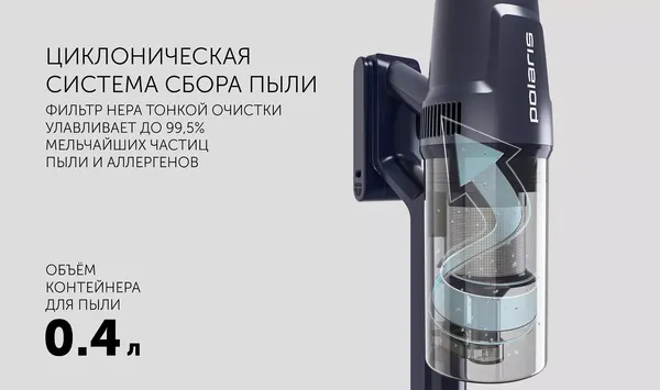 Изображение товара Пылесос Polaris PVCS 4050 (темно-синий)