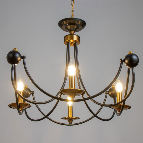 Изображение товара Люстра BayerLux Фломи 9214982 (черный/золото)