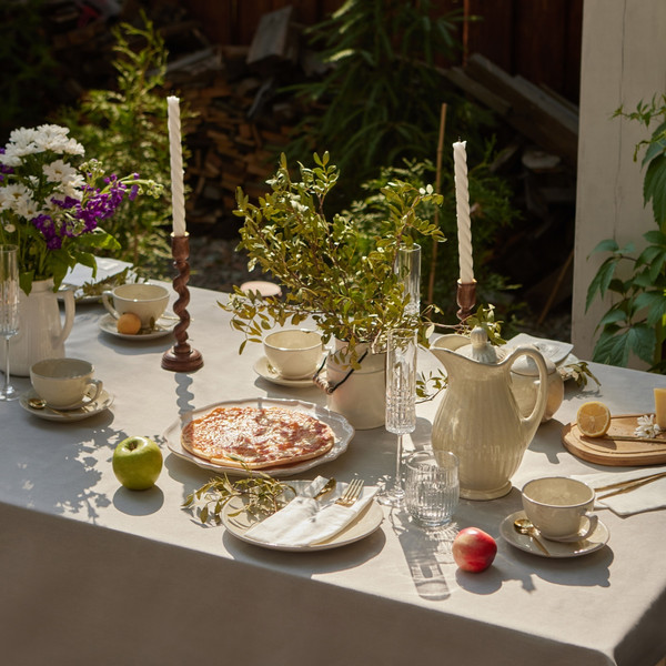 Изображение товара Скатерть Этель Kitchen 146x180 / 10472145 (светло-серый)