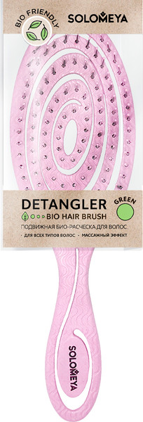 Изображение товара Расческа Solomeya Detangling Bio Hair Brush / 14-2047 (светло-розовый)