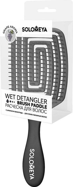 Изображение товара Расческа-массажер Solomeya Wet Detangler Brush Paddle Grape / 14-2026 (c ароматом винограда)