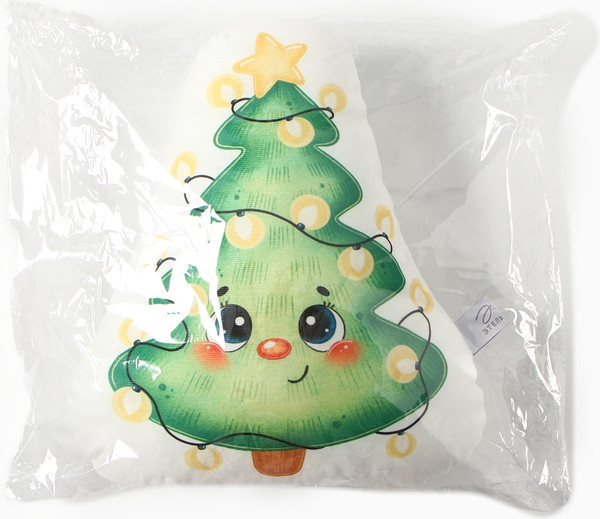 Изображение товара Подушка декоративная Этель Милая елочка / 10454197 (32x38, велюр)