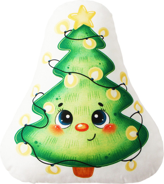 Изображение товара Подушка декоративная Этель Милая елочка / 10454197 (32x38, велюр)