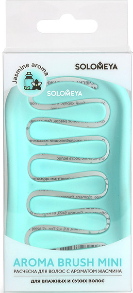Изображение товара Расческа Solomeya Aroma Brush for Wet & Dry hair Jasmine mini / 14-2063 (c ароматом жасмина)