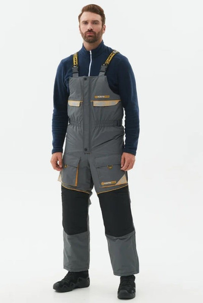 Изображение товара Костюм для охоты и рыбалки Huntsman Elbrus -45°C (р.56-58/182-188, серый/банан)