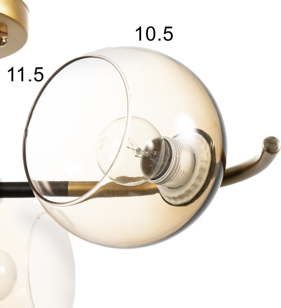 Изображение товара Люстра BayerLux Мерлия 9717698 (черный/золото)