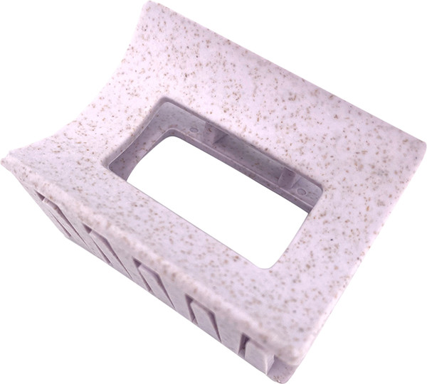 Изображение товара Заколка для волос Solomeya Из натуральной пшеницы квадратная / 14-2050 (лиловый)