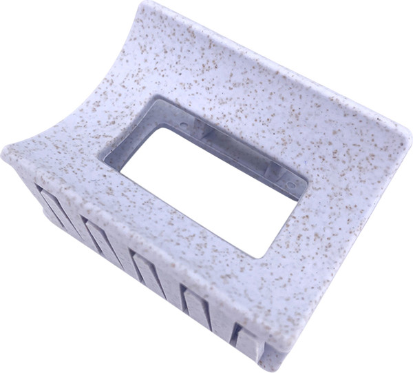 Изображение товара Заколка для волос Solomeya Из натуральной пшеницы квадратная / 14-2051 (голубой)