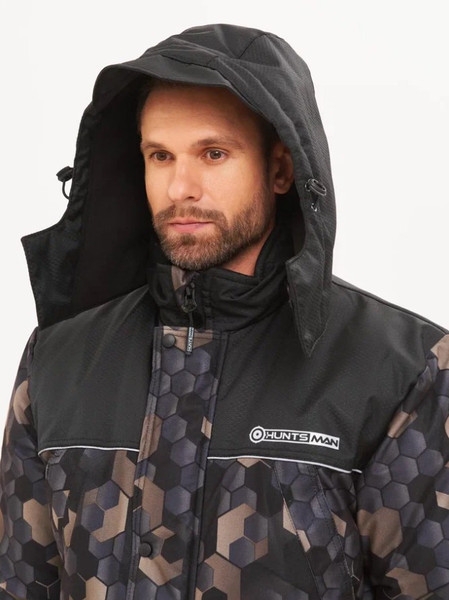 Изображение товара Костюм для охоты и рыбалки Huntsman Альтаир -45°C КМФ 001 соты хаки  (р.48-50/182-188)