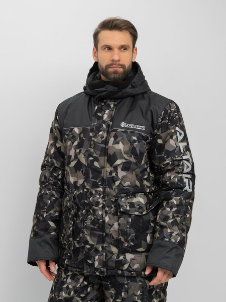 Изображение товара Костюм для охоты и рыбалки Huntsman Альтаир -45°C КМФ 004 кубики (р.44-46/182-188)