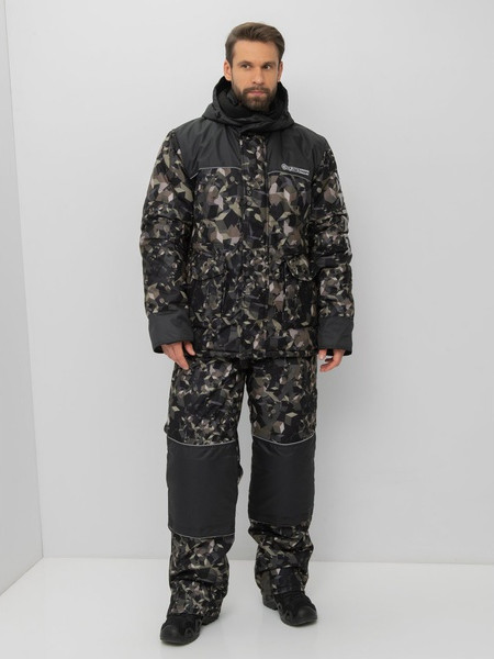 Изображение товара Костюм для охоты и рыбалки Huntsman Альтаир -45°C КМФ 004 кубики (р.56-58/182-188)