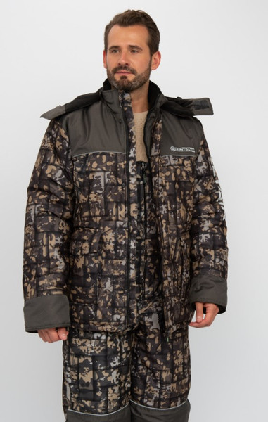 Изображение товара Костюм для охоты и рыбалки Huntsman Альтаир -45°C КМФ 005 Хаки (р.56-58/182-188)