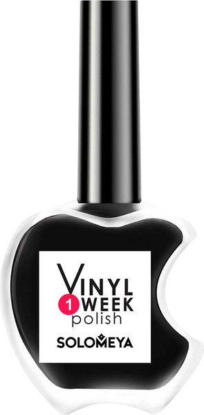 Изображение товара Лак для ногтей Solomeya One Week Vinyl Polish Black тон 32 (13мл)