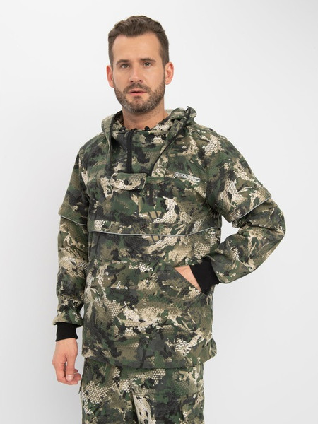 Изображение товара Костюм для охоты и рыбалки Huntsman Антигнус Люкс Зеленый питон Твил-Пич (р. 56-58/182-188)