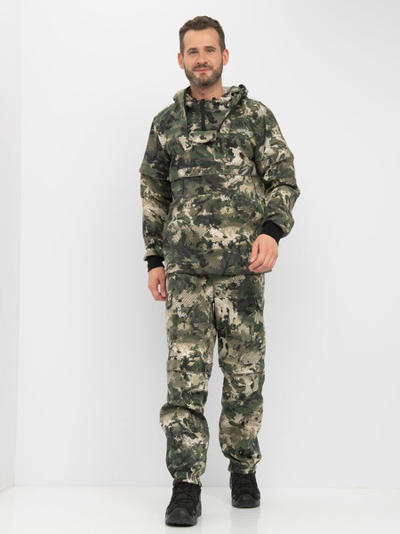 Изображение товара Костюм для охоты и рыбалки Huntsman Антигнус Люкс Зеленый питон Твил-Пич (р. 56-58/182-188)