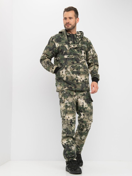 Изображение товара Костюм для охоты и рыбалки Huntsman Антигнус Люкс Зеленый питон Твил-Пич (р. 56-58/182-188)