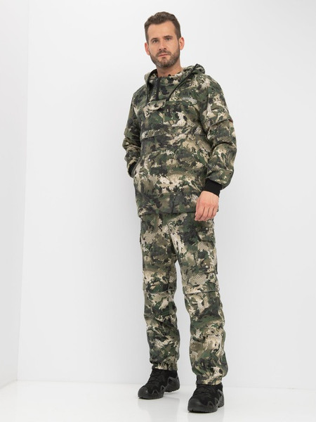 Изображение товара Костюм для охоты и рыбалки Huntsman Антигнус Люкс Зеленый питон Твил-Пич (р. 56-58/182-188)