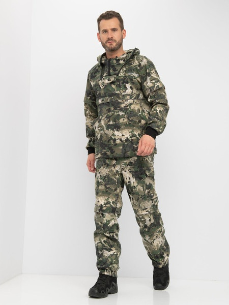 Изображение товара Костюм для охоты и рыбалки Huntsman Антигнус Люкс Зеленый питон Твил-Пич (р. 56-58/182-188)