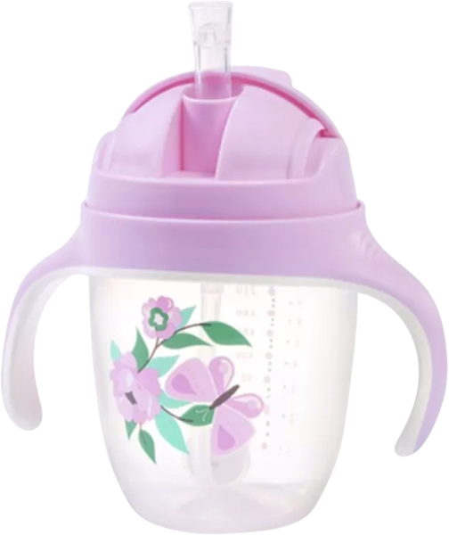 Изображение товара Поильник BabyOno С трубочкой / 1464/05 (240мл, лиловый)