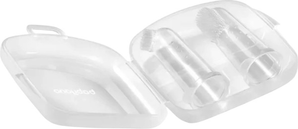 Изображение товара Набор зубных щеток для новорожденных BabyOno В футляре / 1545 (2шт)