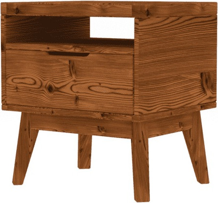 Изображение товара Прикроватная тумба ФанДОК Доната 3 Ф-137.3-01 (светлый орех)