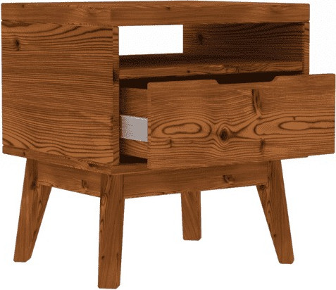 Изображение товара Прикроватная тумба ФанДОК Доната 3 Ф-137.3-01 (светлый орех)