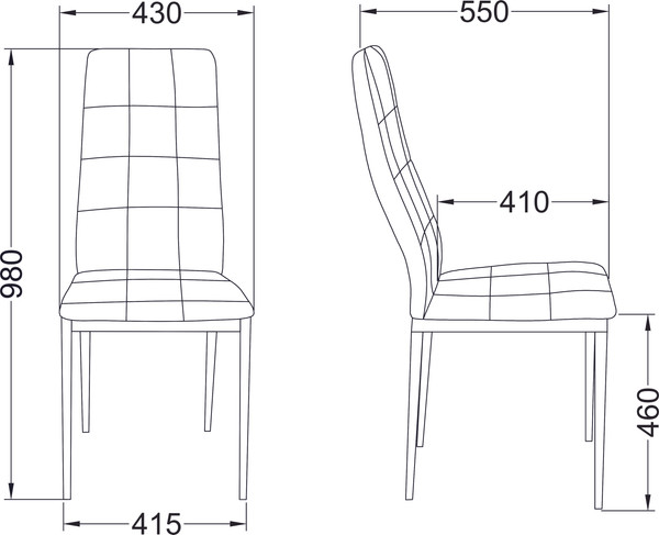 Изображение товара Стул AksHome Sky (черный APU-004/хром)