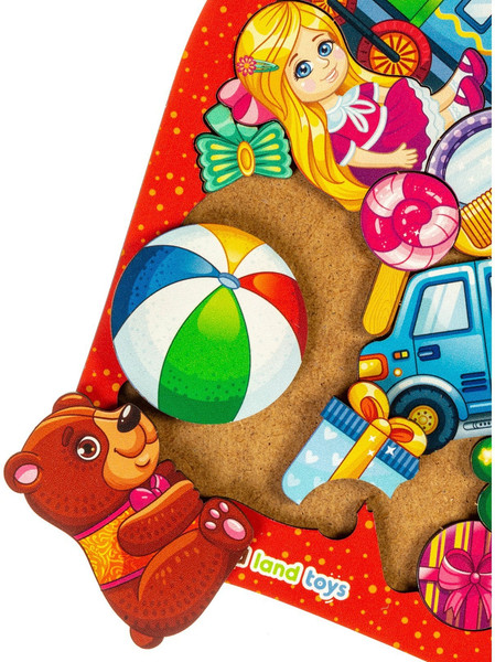 Изображение товара Развивающая игра WoodLand Toys Мешок с подарками. Пазл / 9293897