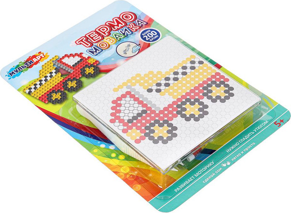 Изображение товара Развивающая игра MultiArt Термомозаика Самосвал / IB400-SAM