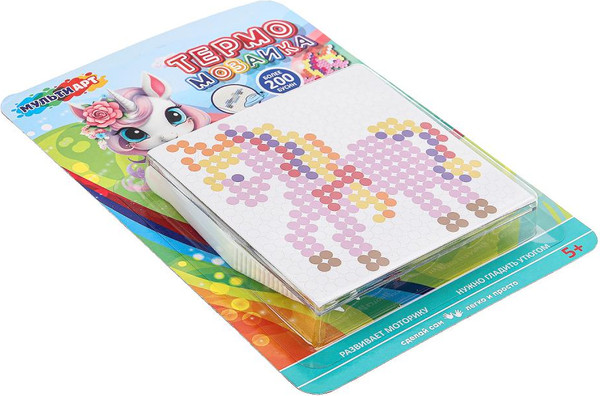 Изображение товара Развивающая игра MultiArt Термомозаика Единорог / IB400-UNIC
