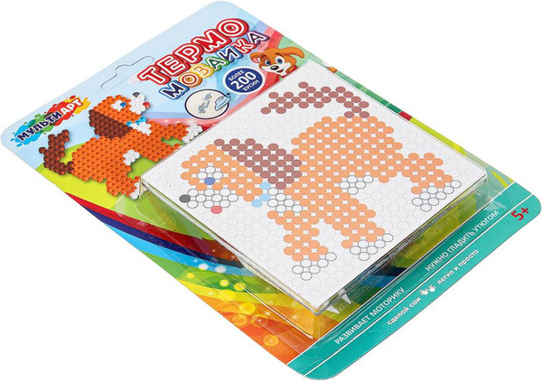 Изображение товара Развивающая игра MultiArt Термомозаика Собака / IB400-DOG