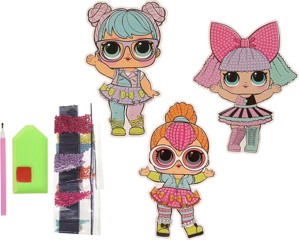 Изображение товара Набор алмазной вышивки MultiArt Куколки модницы / AMF-113891