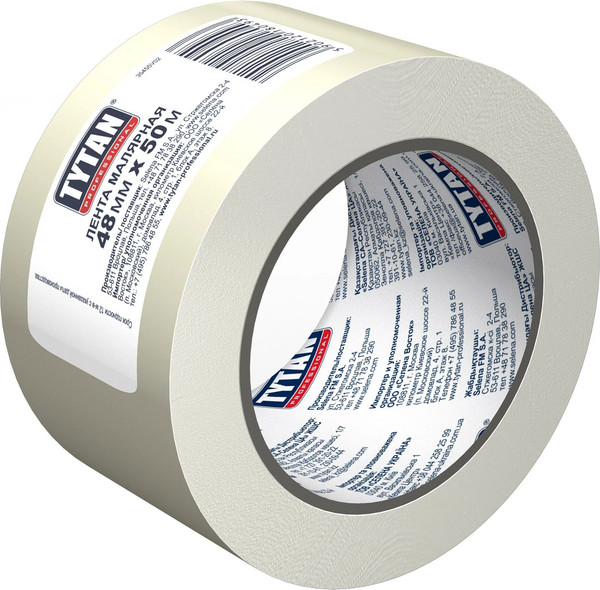 Изображение товара Лента малярная Tytan Professional 48мм / 11540 (25м, белый)